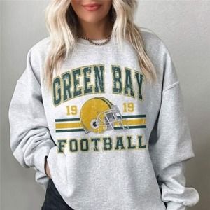 Retro Green Bay Packers Football Sweatshirt